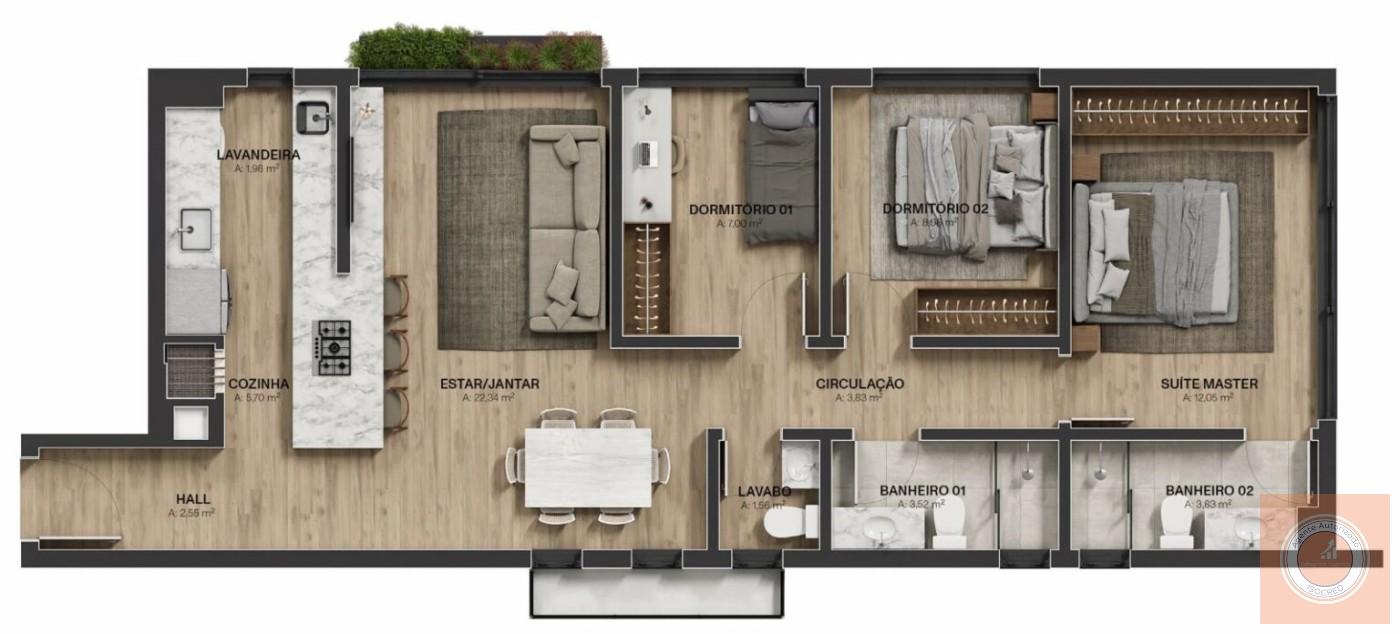 Apartamento, 3 quartos, 93 m² - Foto 15